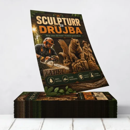 Flyere Sculpuri cu Drujba