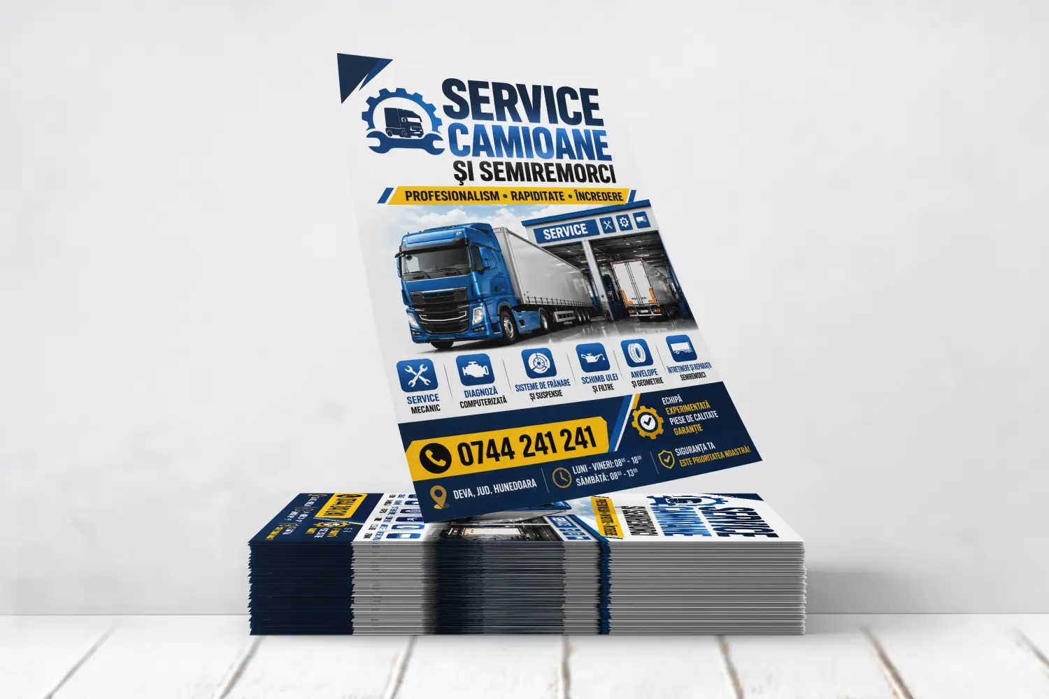 Flyere Service Camioane si Semiremorci