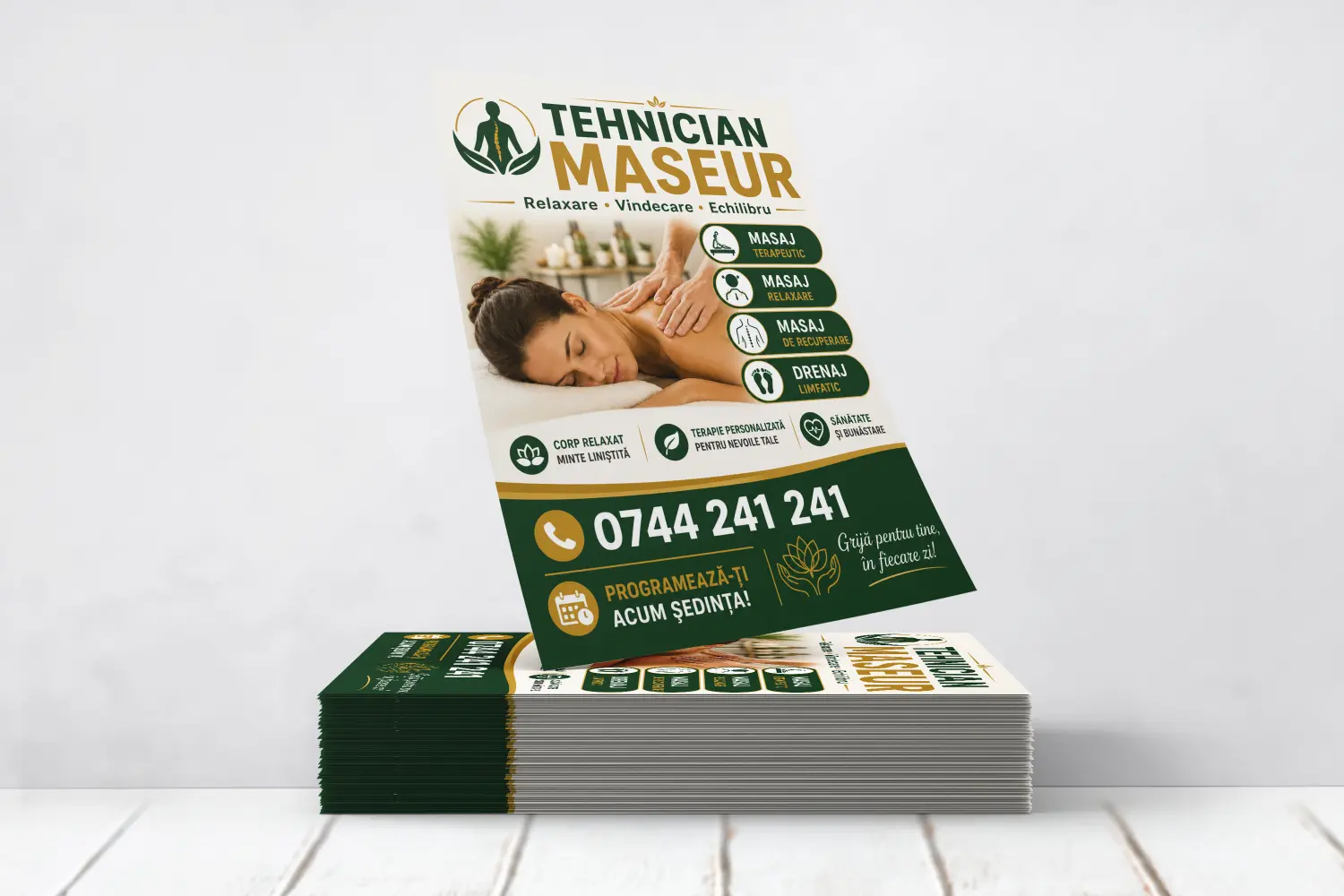 Flyere Tehnician Maseur