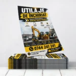 Flyere Utilaje de Inchiriat