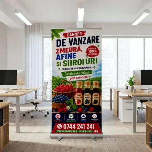 Roll Up - De Vânzare Zmeură Afine și Siropuri