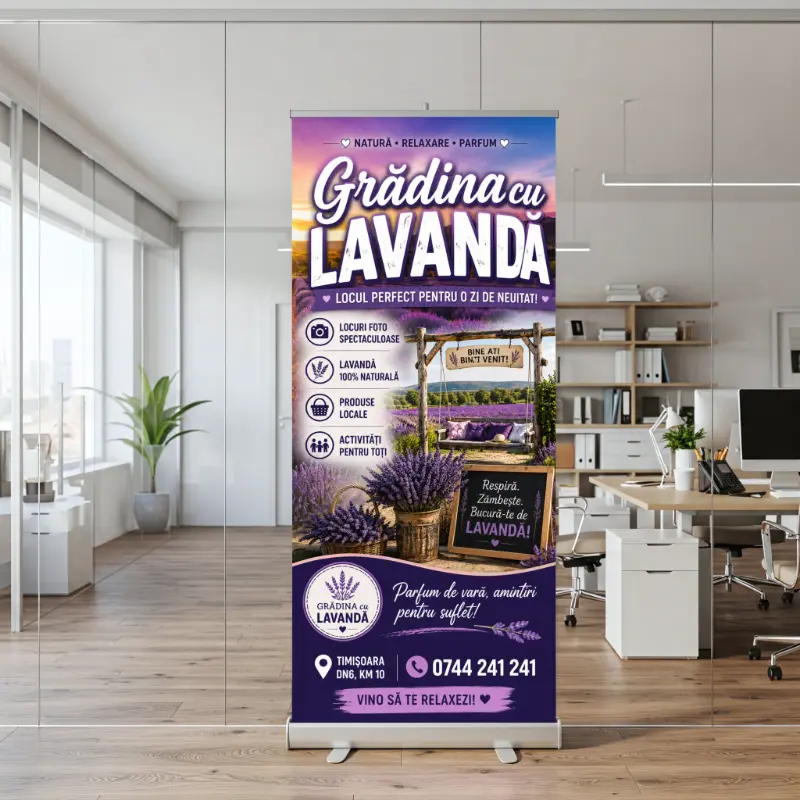 Roll Up - Grădină cu Lavandă