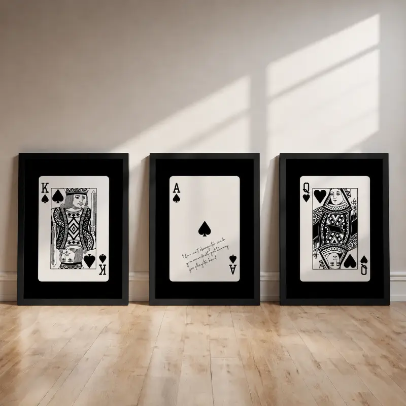 Set 3 Tablouri Personalizate King Ace Queen - imagine 4