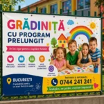 Banner Gradiniță cu program prelungit