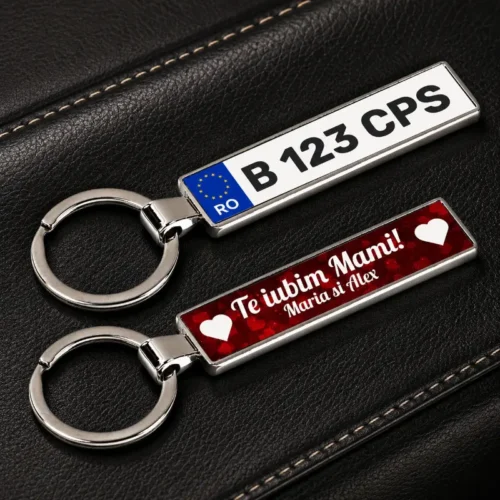 Breloc Număr Auto Te Iubim Mami