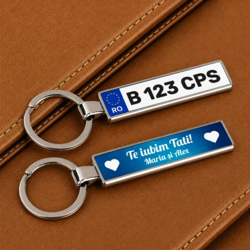 Breloc Număr Auto Te Iubim Tati
