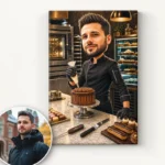 Tablou Canvas Caricatură Cofetar