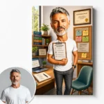 Tablou Canvas Caricatură Consilier Scolar