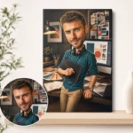Tablou Canvas Caricatură Designer Grafic