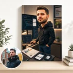 Tablou Canvas Caricatură Developer Front-End