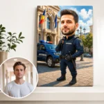 Tablou Canvas Caricatură Jandarm