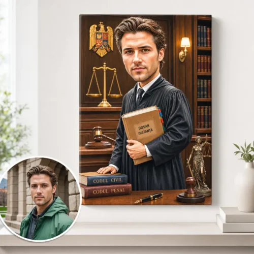 Tablou Canvas Caricatură Judecator