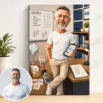 Tablou Canvas Caricatură Logoped