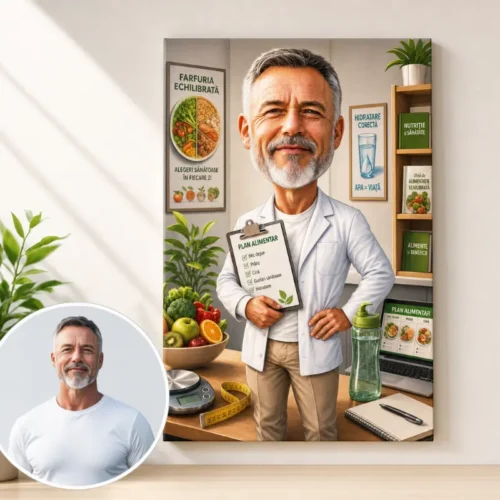 Tablou Canvas Caricatură Nutritionist