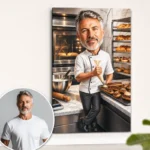 Tablou Canvas Caricatură Patiser