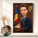 Tablou Canvas Caricatură Procuror