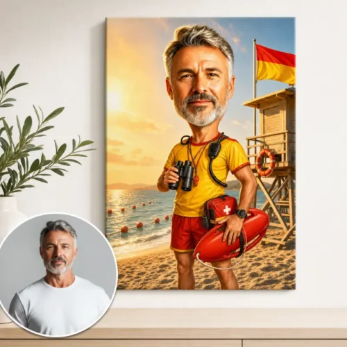 Tablou Canvas Caricatură Salvamar