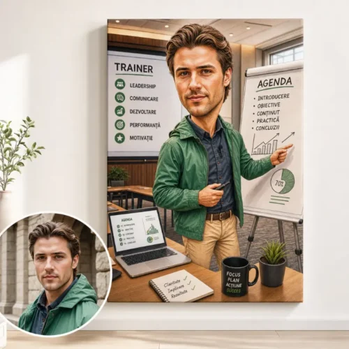 Tablou Canvas Caricatură Trainer