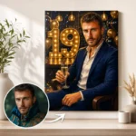 Tablou Personalizat Caricatură Aniversare 19 ani