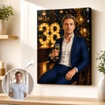 Tablou Personalizat Caricatură Aniversare 38 de ani