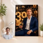 Tablou Personalizat Caricatură Aniversare 39 de ani