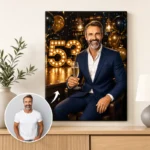 Tablou Personalizat Caricatură Aniversare 53 de ani
