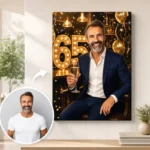 Tablou Personalizat Caricatură Aniversare 65 de ani