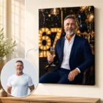 Tablou Personalizat Caricatură Aniversare 67 de ani
