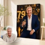 Tablou Personalizat Caricatură Aniversare 79 de ani