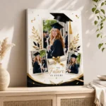 Tablou personalizat colaj cu 3 poze Amintiri de absolvire 30x40 cm