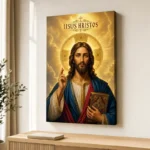 Icoana Iisus Hristos în Lumina Aurie Tablou Canvas Ortodox