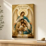Icoana Îngerul Păzitor al Familiei Tablou Canvas Ortodox