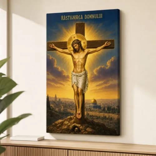 Icoana Răstignirea Domnului Tablou Canvas Ortodox