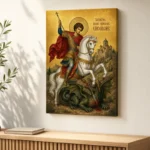 Icoana Sfântul Mare Mucenic Gheorghe Tablou Canvas Ortodox