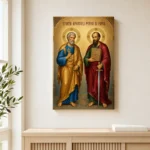 Icoana Sfinții Apostoli Petru și Pavel Tablou Canvas Ortodox