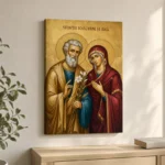 Icoana Sfinții Ioachim și Ana Tablou Canvas Ortodox