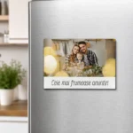 Magnet personalizat cu 1 poza si mesaj 10x15 cm