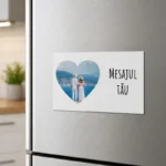 Magnet personalizat cu text și poză – Heart