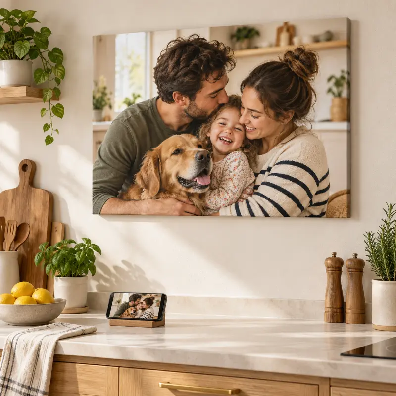 Tablou Canvas Buctarie cu poza ta