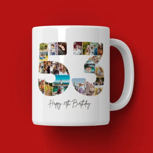 Cană Personalizată Colaj Aniversare 53 de ani