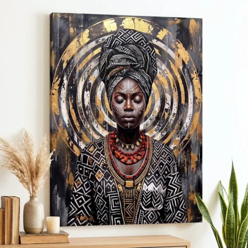 Tablou Canvas Femeie Africană - Regina Ancestrală