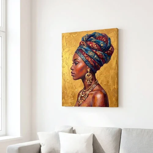 Tablou Canvas Femeie Africană - Regina Deșertului