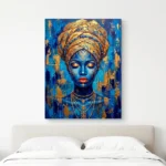 Tablou Canvas Femeie Africană - Regina de Safir