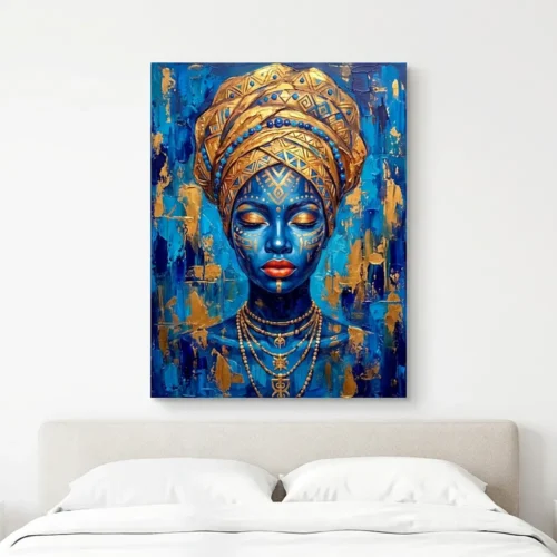 Tablou Canvas Femeie Africană - Regina de Safir