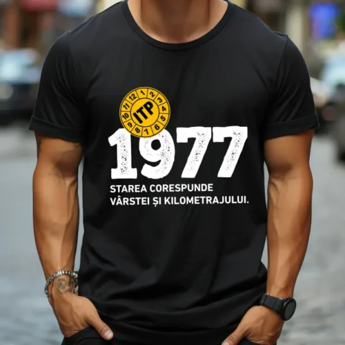 Tricou Personalizat ITP 1977 Starea corespunde vârstei și kilometrajului