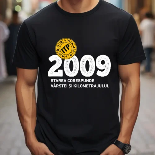 Tricou Personalizat ITP 2009 Starea corespunde vârstei și kilometrajului