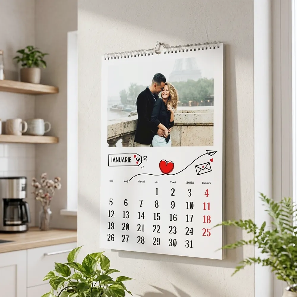 Calendar Personalizat Our Love – calendar personalizat în decor