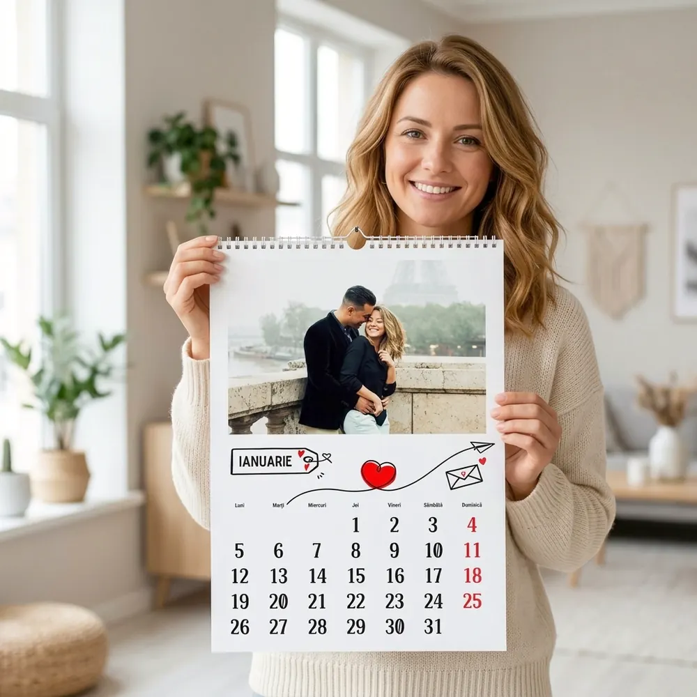 Calendar Personalizat Our Love – calendar personalizat în decor