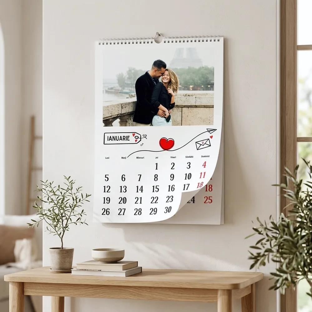 Calendar Personalizat Our Love – calendar personalizat în decor