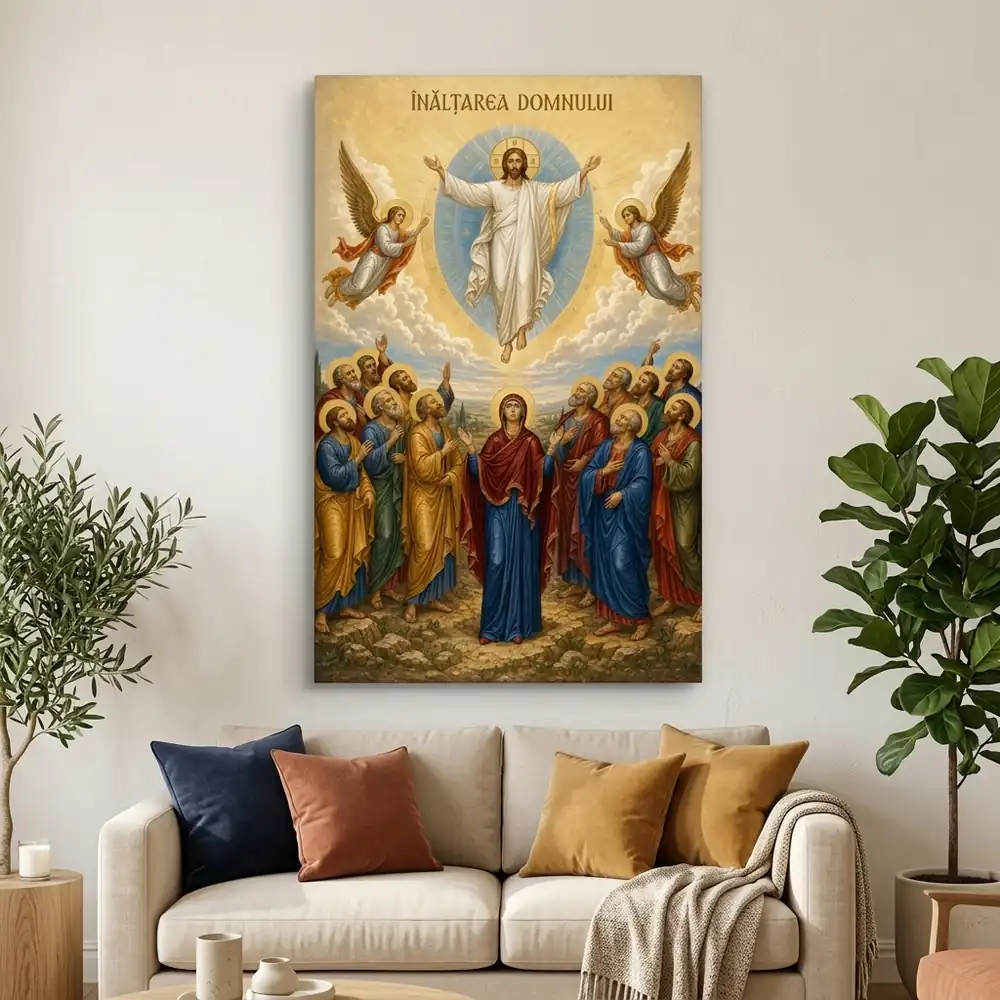 Icoana Înălțarea Domnului Tablou Canvas Ortodox – tablou canvas în decor